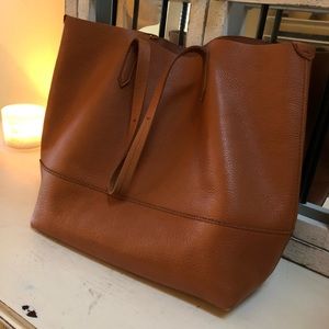 J. Crew Leather Downing Tote